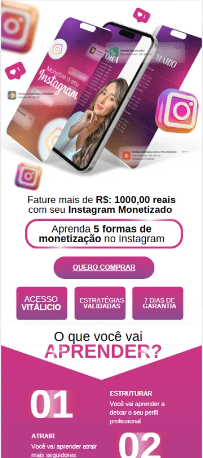 Vista previa plantilla Instagram Monetizado